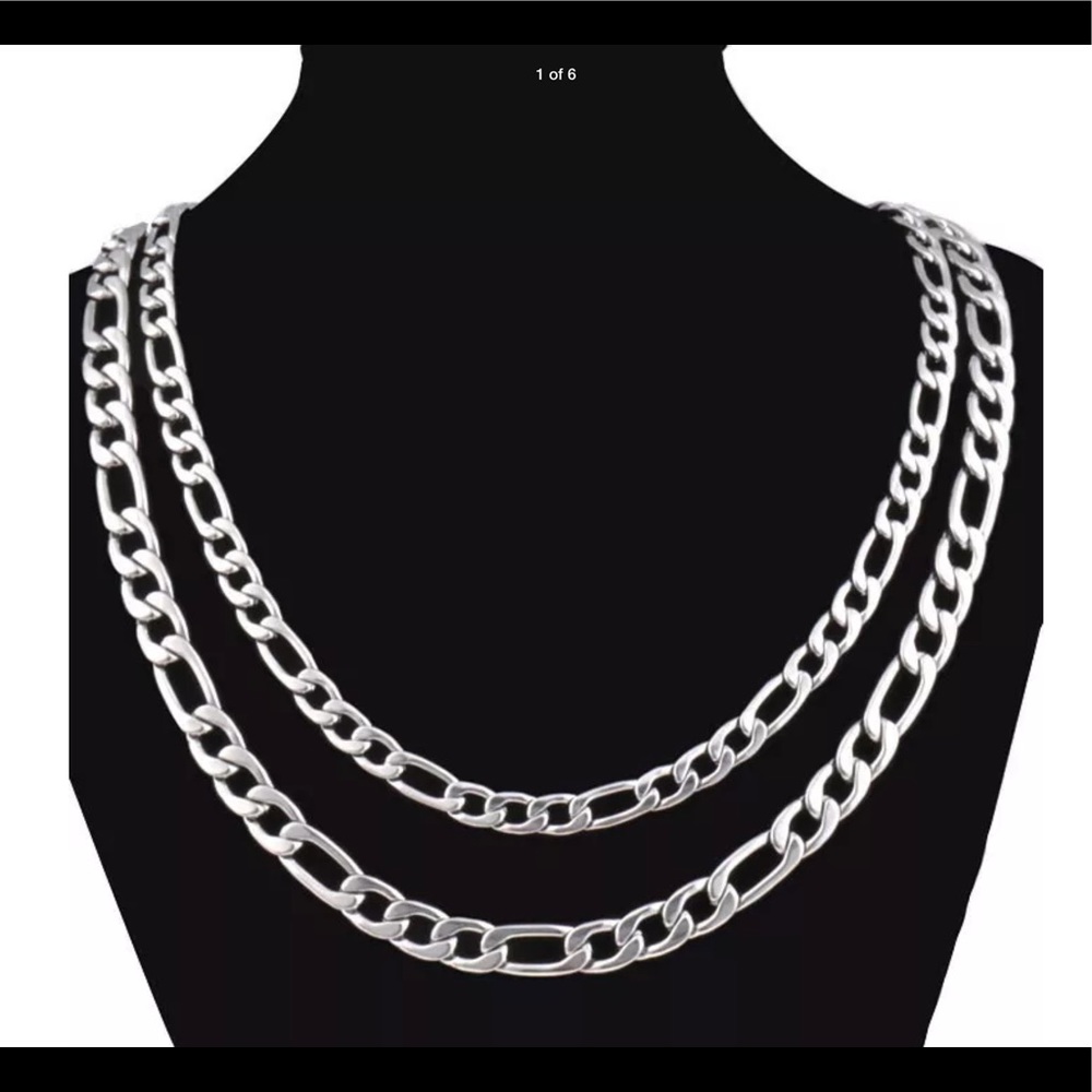 New Men's Stainless Steel Curb Chain4mm